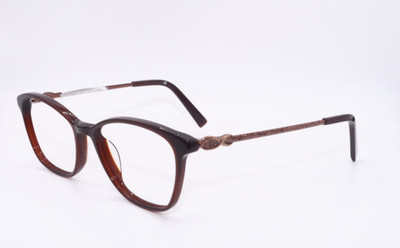 NEW ELLEN TRACY PANTA BROWN AUTHENTIC DESIGNER FRAMES EYEGLASSES 50-16