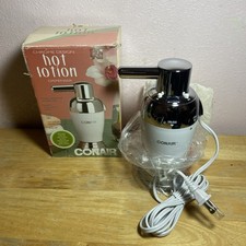 Hot Lotion Dispenser Conair White Chrome Acrylic Hand or Body Lotion
