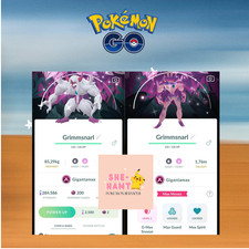 Pok mon go  Shiny GIGANTAMAX Grimmsnarl  Special BG-Trade 20K  PTCentral  Digital