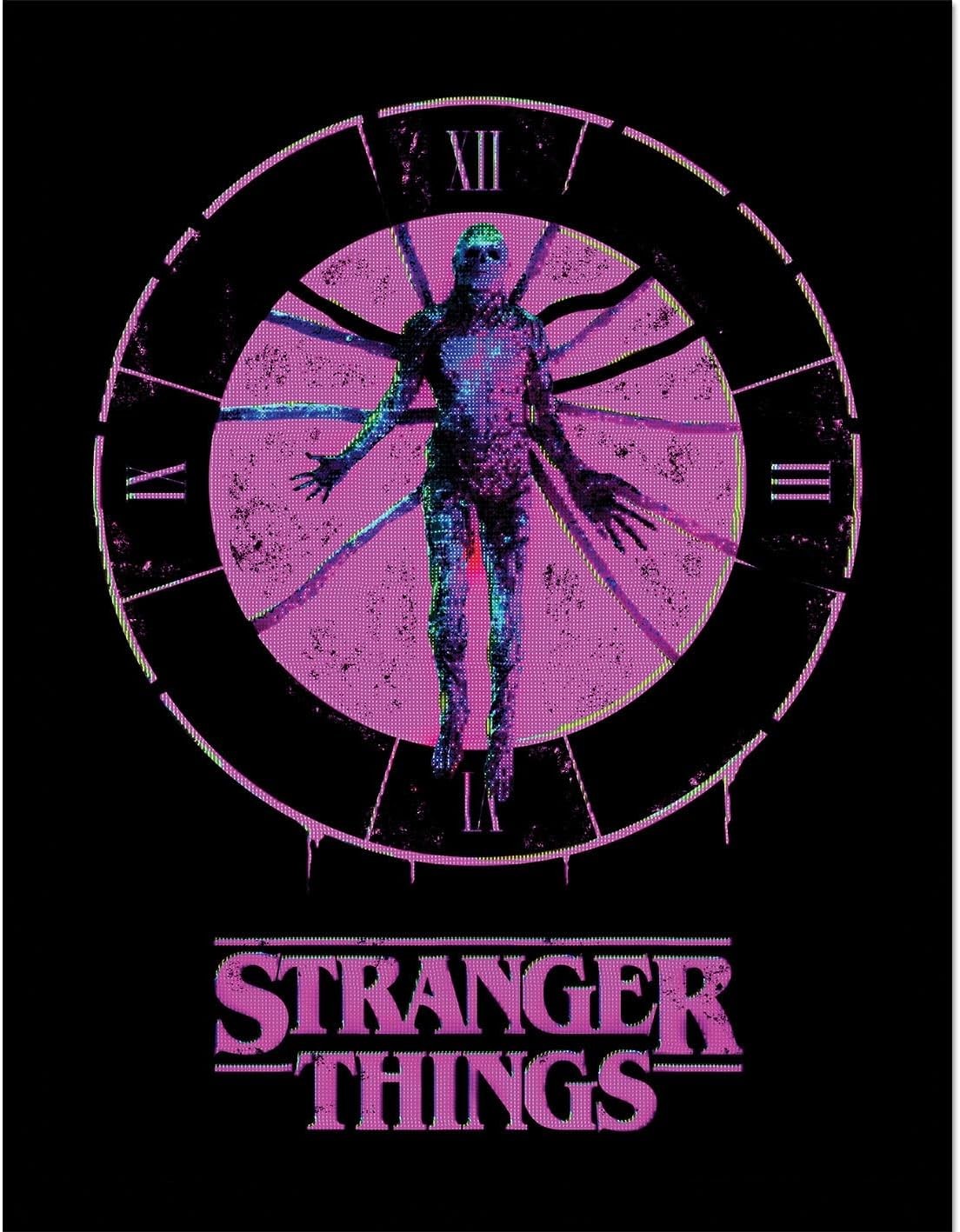 Pyramid International Stranger Things 5 (Clock) Collector Print 30cm X 40cm Fra