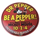 Vintage Dr Pepper Sign - Porcelain Soda Cola Mickey Mouse Gas Service Sign