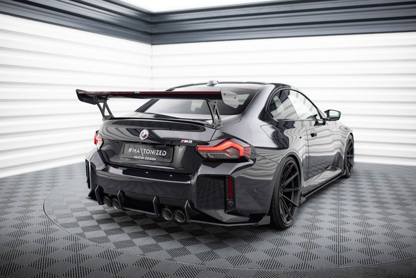 Diffusor Flaps V.1 Passend FüR Bmw M2 G87 Schwarz Hochglanz-image