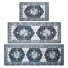 Kitchen Rug Set 3Pcs, Boho Rug Sets Non Slip Washable for Floor Thick Farmhou...