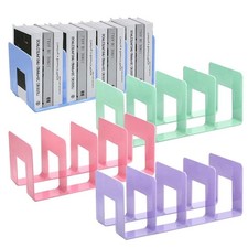 4Pcs Acrylic Desk File Sorter, Desktop File Organizer, 4 Sections Clutch Divi...