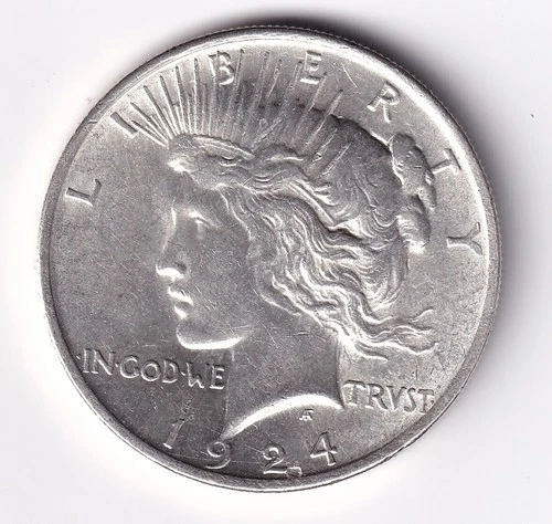 1924 Piece Silver Dollar $1 Coin 90% Silver n.13