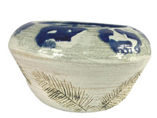 Vintage 5" Pottery Bowl / Planter Signed by Artist Carmina Andreuzzi 1988