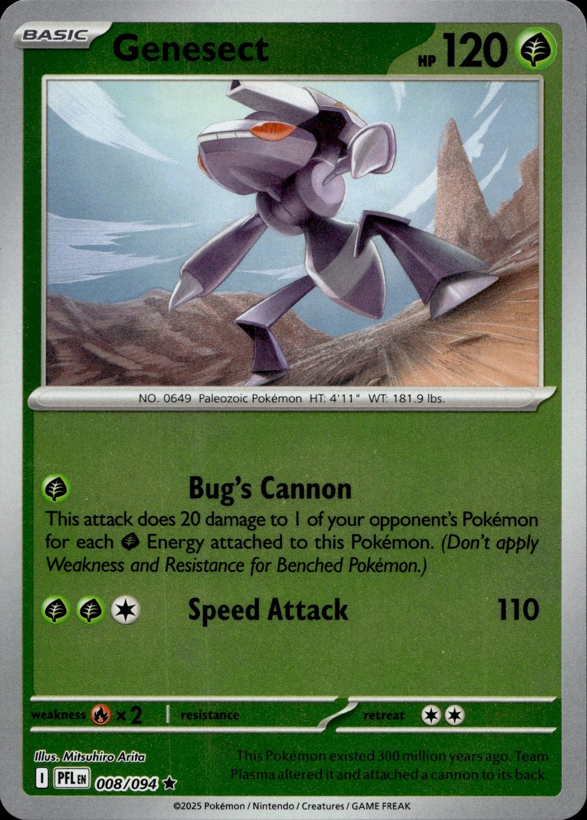 Genesect 008/094 Rare Phantasmal Flames Multi Item Discount NM