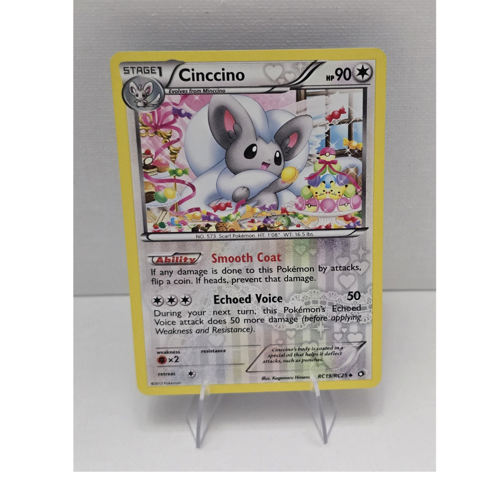 Pokémon TCG Cinccino Holo Uncommon RC19/RC25 Legendary Treasures