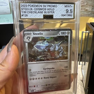 2023 Pokémon Steelix PAR 125/182 Cosmos Holo Rare Stage 1 Blister