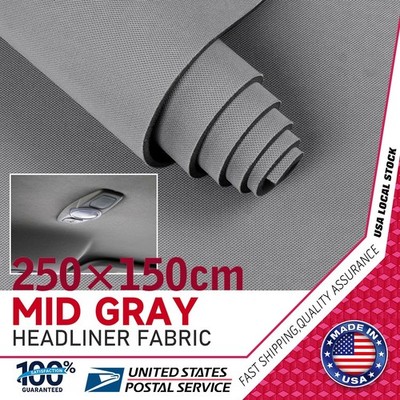 Headliner Fabric w/ Foam Backing Car Ceiling Fabric Repair Upholstery For Jeep