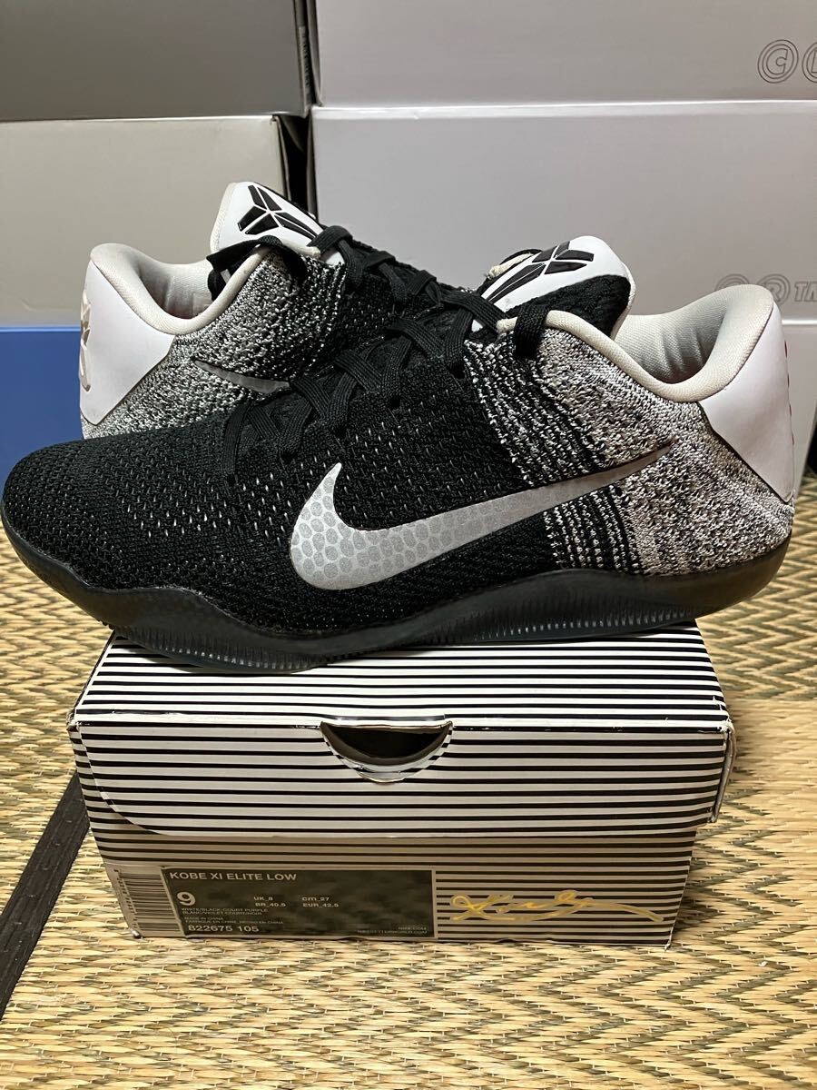 Nike Kobe 11 Elite Low White Black-Court Purple 822675-105 with