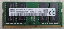 SK Hynix 32GB DDR4 (1 x 32GB) 2Rx8 PC4-2666V HMAA4GS6MJR8N-VK Laptop Memory