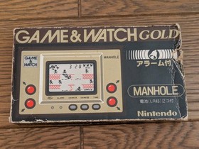 NINTENDO GAME & And Watch Manhole w/ BOX 1981 JAPAN