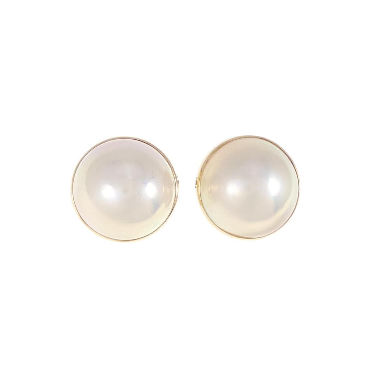 Authentic K18YG Mabe pearl Earrings #230-000-013-6500 - The Rocket