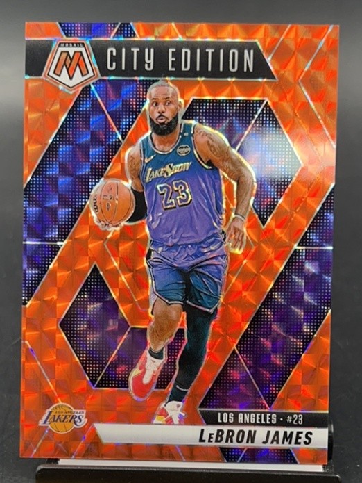 LeBron James 2024-25 Panini Mosaic City Edition Orange 089/249 #286