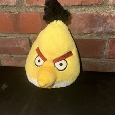 Angry Birds 6 Chuck Yellow Bird Plush Toy No Sound 2010 Commonwealth FREE SHIP