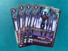 Devimon BT2-074 Playset Resurgence Booster Foil Digimon Card Game x4