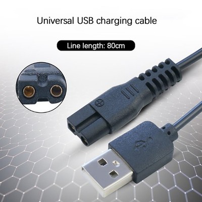 Pet Electric Shaver USB Charging Cable Power Cord For C6/C7 Hair Trimmer Charc