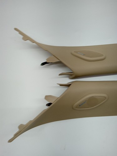 07-14 GM SUV Beige Tan LH RH Bose Tweeter A-Pillar Trim Panel Pair OEM - Bild 7 von 20