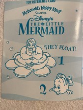 McDonalds 1997 Disney Little Mermaid Happy Meal Toys Complete Set Of 8