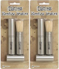 Tim Holtz Distress Blending Brushes Set - 4 Pack for Crafting and DIY Projects