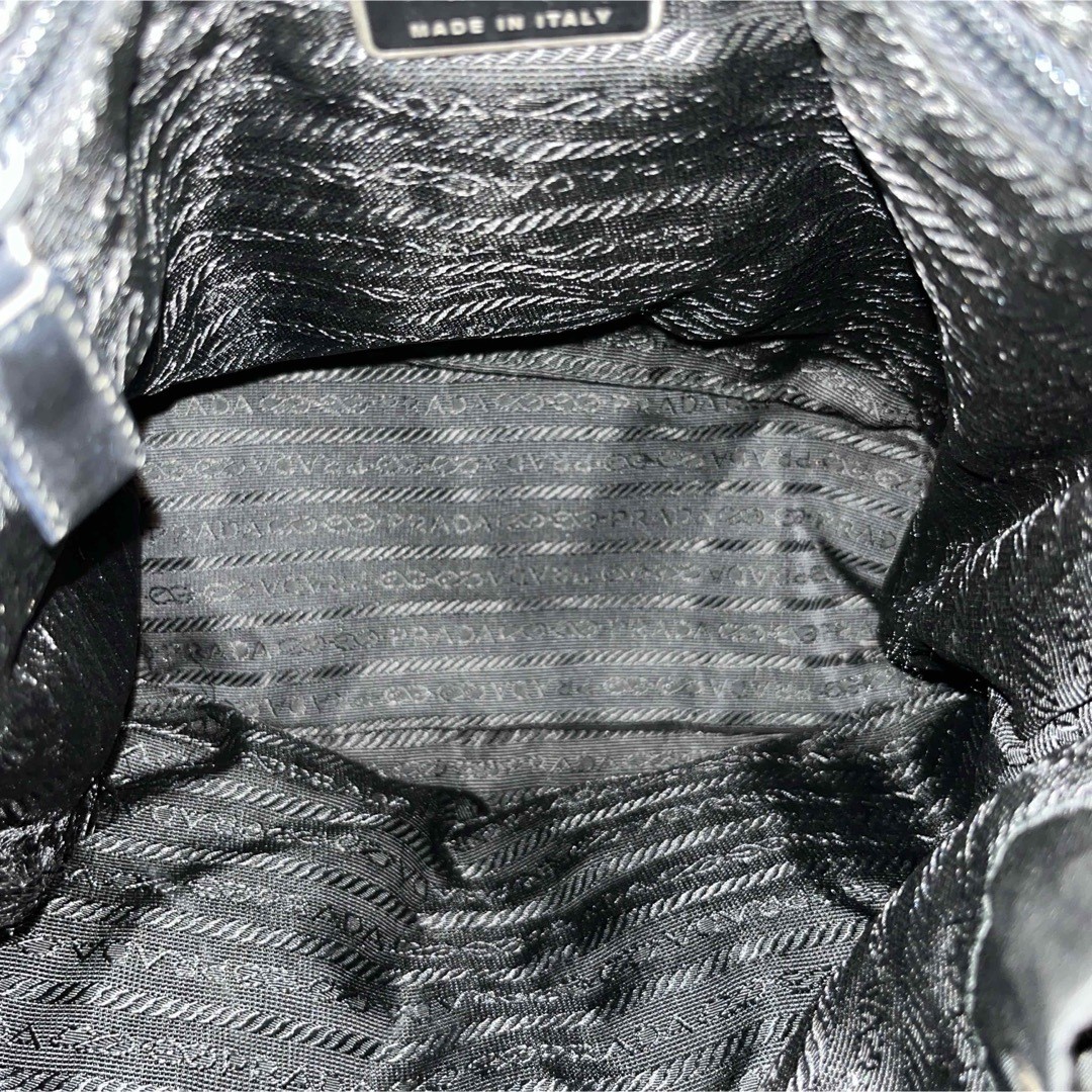 Prada Drawstring Backpack Triangle Logo Mini Back… - image 8