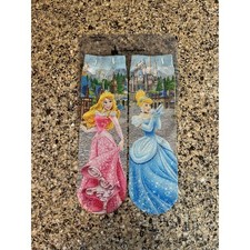 NWT Disney Parks Princess Sparkle Socks in Pink and Blue