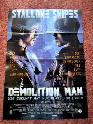 Demolition Man Kinoplakat Poster A1, Sylvester Stallone, Wesley Snipes