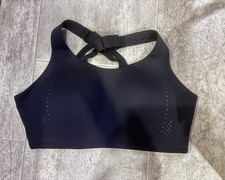 Lululemon AirSupport Bra High Support Padded Crisscross Black Hook Closing 38DD