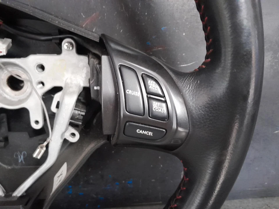 SUBARU IMPREZA STEERING WHEEL LEATHER, G3, WRX, 04/07-12/13 07 08 09 10 11 12 13 - image 2 of 4