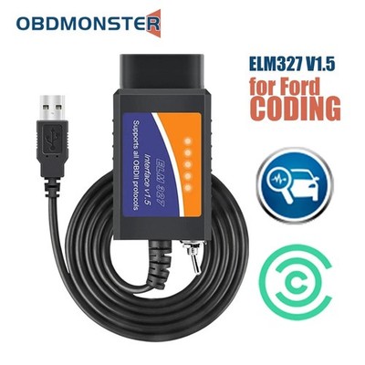 FOR Scan ELM327 USB OBD2 Scanner Adapter Code Reader For Ford Car & Light Trucks