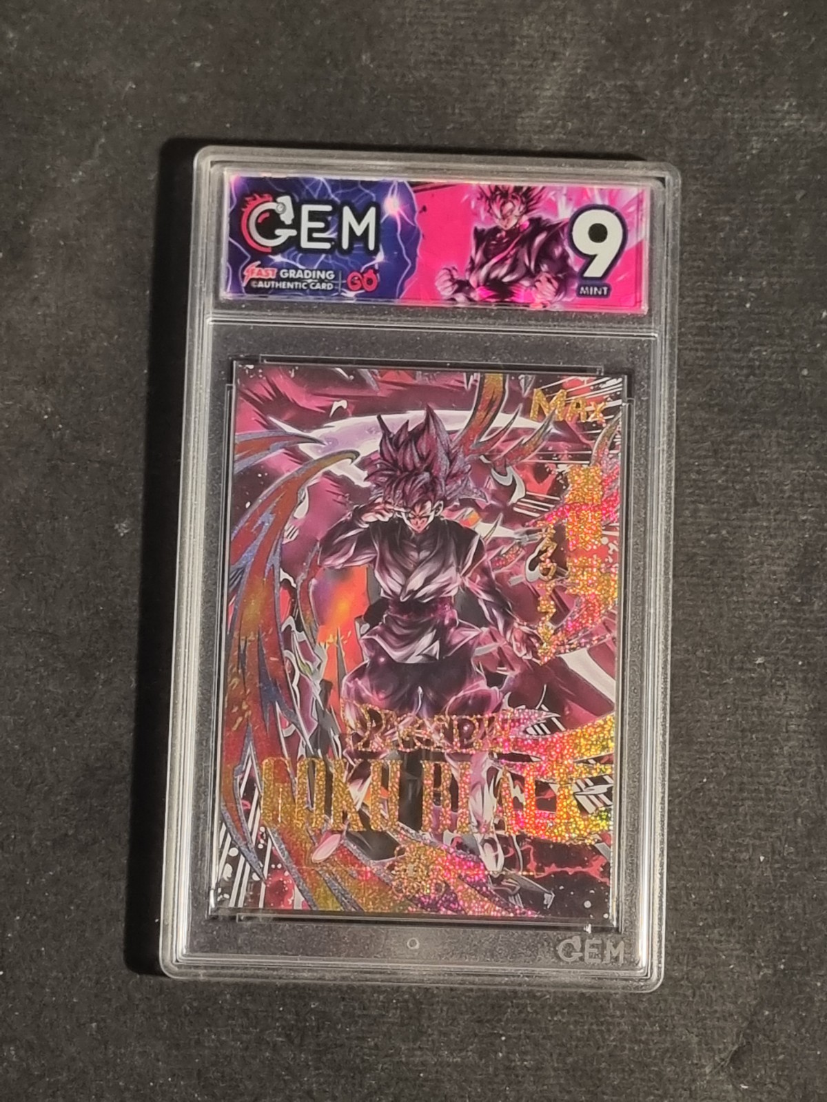 SS ROSE GOKU BLACK - DRAGON BALL SUPER - GRADED CARD 9 - MINT - NO PSA BGS