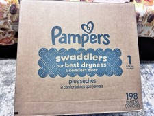 Pampers Swaddlers Disposable Diapers Size 1 198ct 