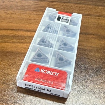 TNMG160404-HA PC9030 KORLOY  TNMG331-HA 10Pcs CNC turning blade carbide inserts