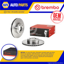 2x Brake Discs Pair Vented fits JAGUAR XJ6 4.2 Front 73 to 87 284mm Set Brembo