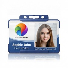 Personalised ID Card - Customisable ID Badge Photo Cards for Staff Carers & More