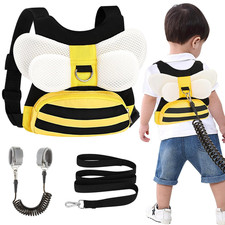 Toddler Harness Leash  anti Lost Wrist Link, Cute Bee Kids Harness Backpack wit