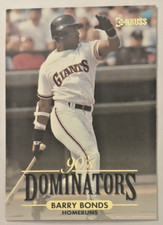 1994 Donruss Baseball 90s Dominators Insert #2 of 10 Barry Bonds HRs SF Giants