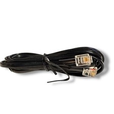 6ft Black Telephone Single Line 2-wire Cord Cable Wire RJ11 Home Phone to Wall