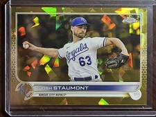 2022 Topps Chrome Update Sapphire Josh Staumont Gold Refractor #/50 Royals