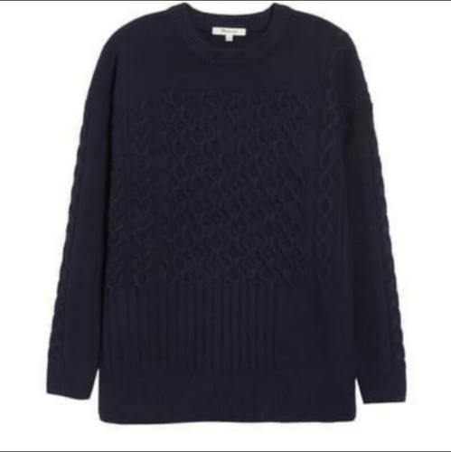 Madewell Patchwork Cable Knit Tunic 