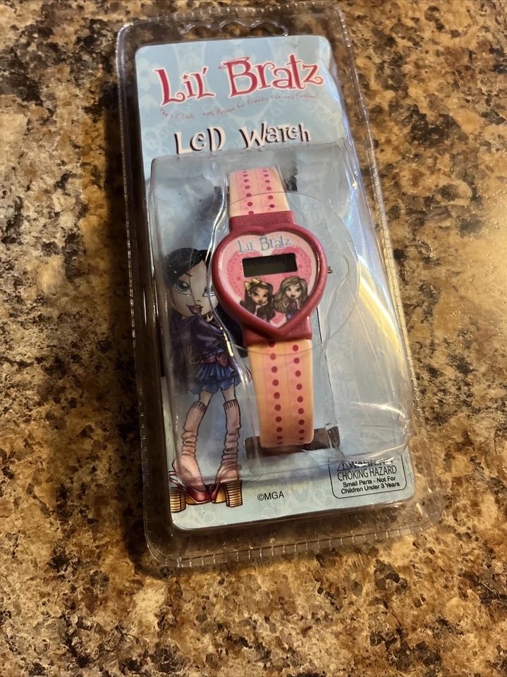 Collectible NOS New Old Stock MGA Bratz LCD Watch Sealed in Factory Blister Pack - Image 2 of 4