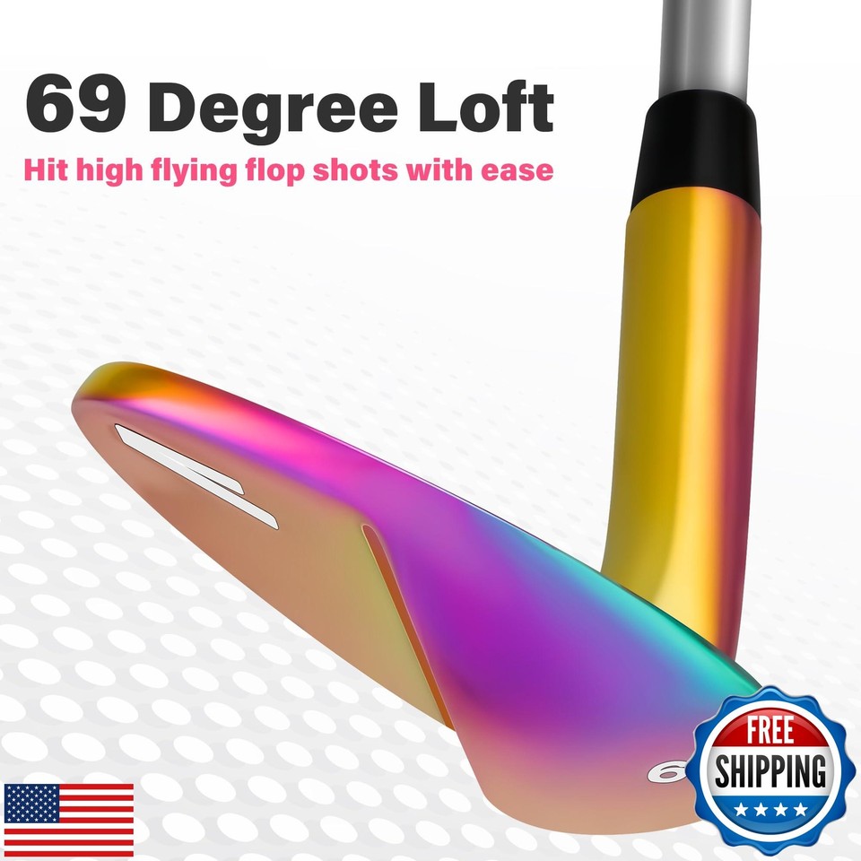 VIXYN 69 Degree Wedge for Golf - Lob Wedge with Milled Face for More ...