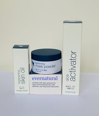 SET of Aloe Mask Powder & 99,66% Aloe Activator & Skin Oil