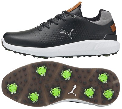 Puma Ignite Articulate Leather Golfschuhe UVP130  - Puma Black