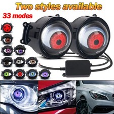3 Led Dynamic Devil Eyes Light 33 Modes 12v Remote Control Headlight Retrofit 3 Led Dynamic Devil Eyes Light 33 Modes 12v Remote Control Headlight Retrofit
