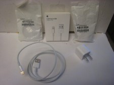 Original OEM Apple A1385 5W USB Charger With 2 MQUE2AM/A CABLES for iPhone iPad