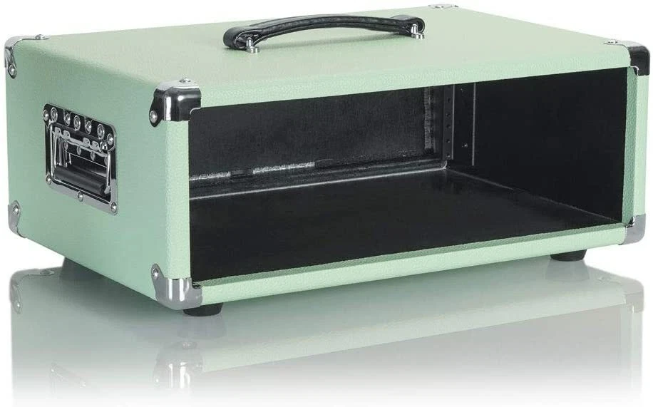 Gator - GR-RETRORACK-3SG - Vintage Amp Vibe Rack Case - 3U - Seafoam Green - Image 2 of 4
