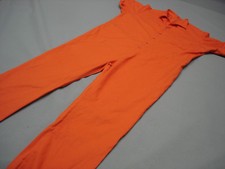 Inmate Jail Prisoner Convict Prison Orange Jumpsuit 3XL