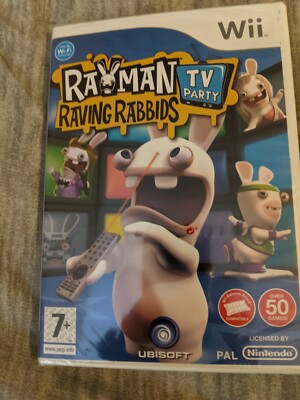 Rayman Raving Rabbids: TV Party (Nintendo Wii, 2008) Brandneu und versiegelt 